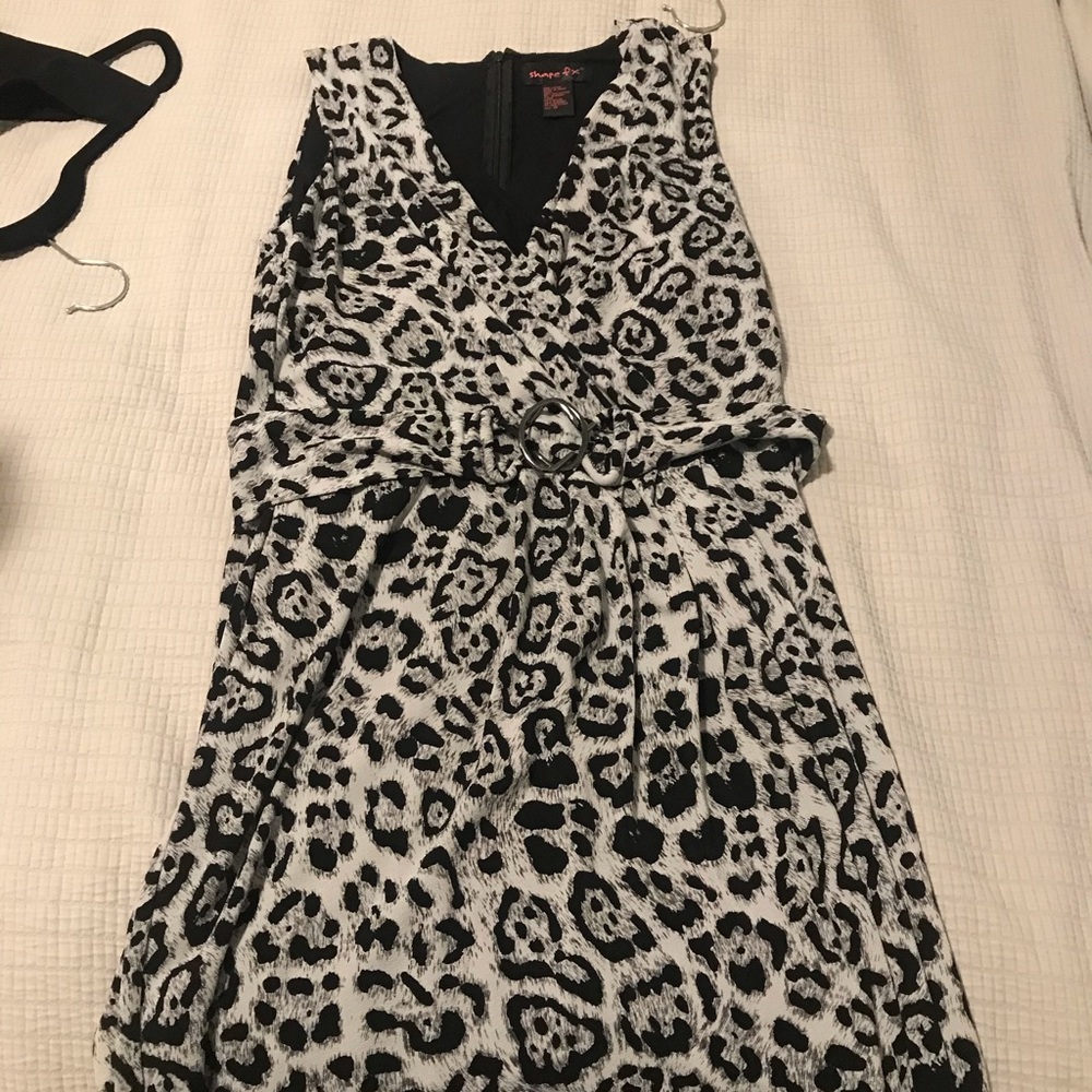 Shape Fx leopard print dress